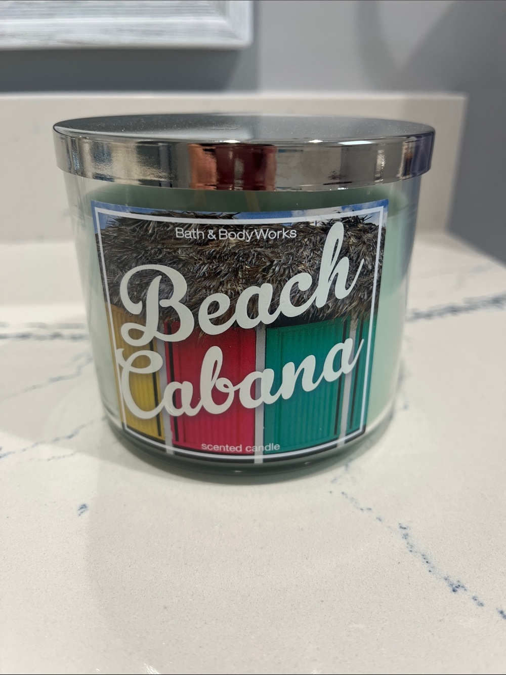 Large Bath & Body Works Beach Cabana Scented Candle